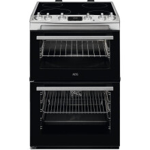 AEG CCX6540ACM - Stainless Steel Ceramic Electric Cooker with Double Oven - 77/39L Capacity - A Energy Rating