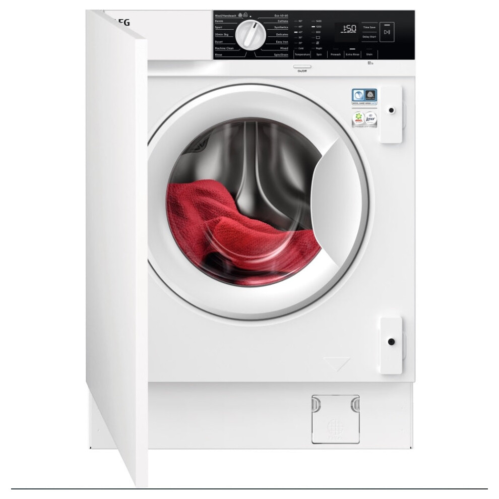 AEG LFX6G7434BI - Integrated 7KG Washing Machine - 1400 RPM - B energy