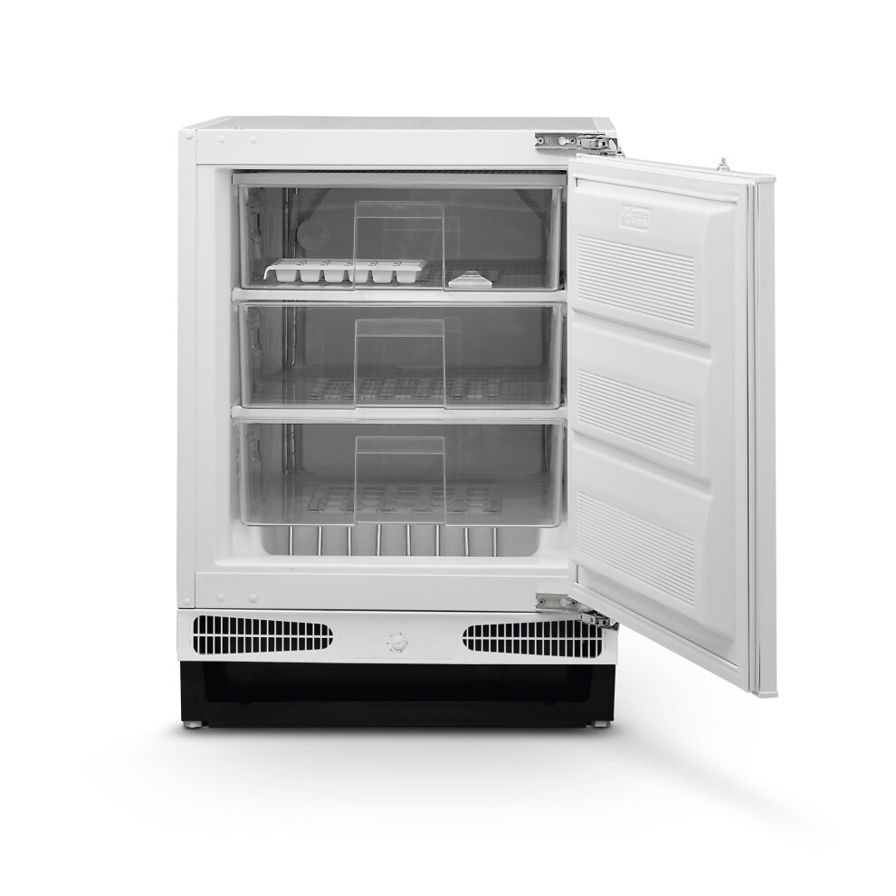 Montpellier Mbuf96 - White Integrated Undercounter Freezer - 96L - E Energy Rating