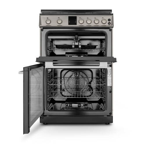 MONTPELLIER Montpellier MDOG60LS - Silver 4 Zone Gas Cooker - A/A+ 1