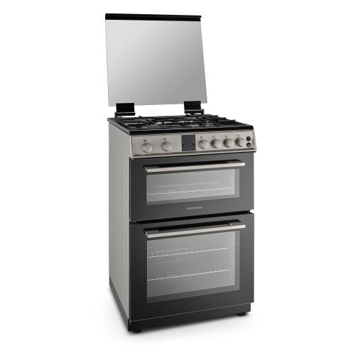 MONTPELLIER Montpellier MDOG60LS - Silver 4 Zone Gas Cooker - A/A+ 2