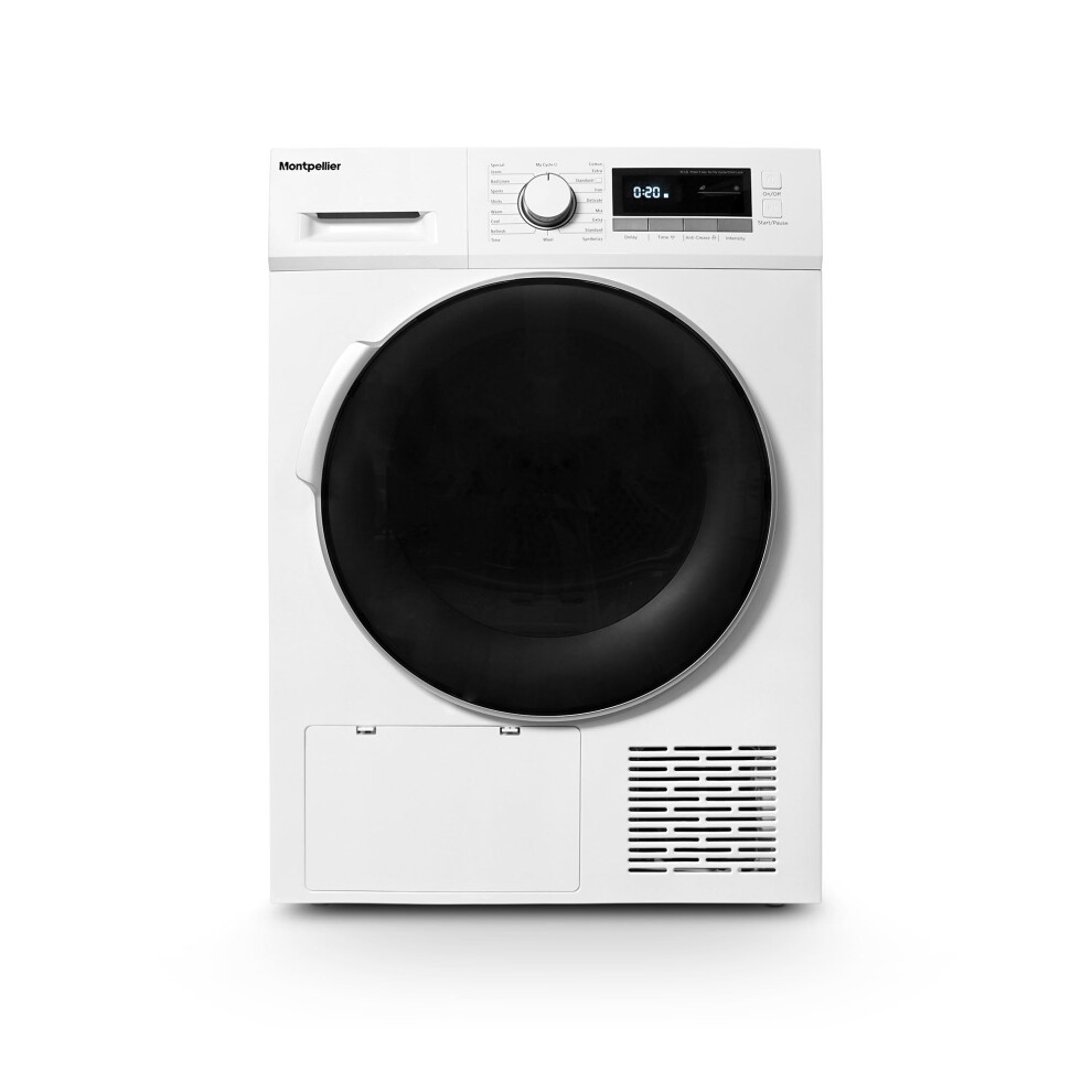 Montpellier Mhp8sdw - 8Kg Heat Pump Tumble Dryer - Sensor Dry - A++ Energy White