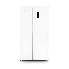 Montpellier MSBS442W - White American Style Side by Side Fridge Freezer - 442L Capacity - E Energy Rating