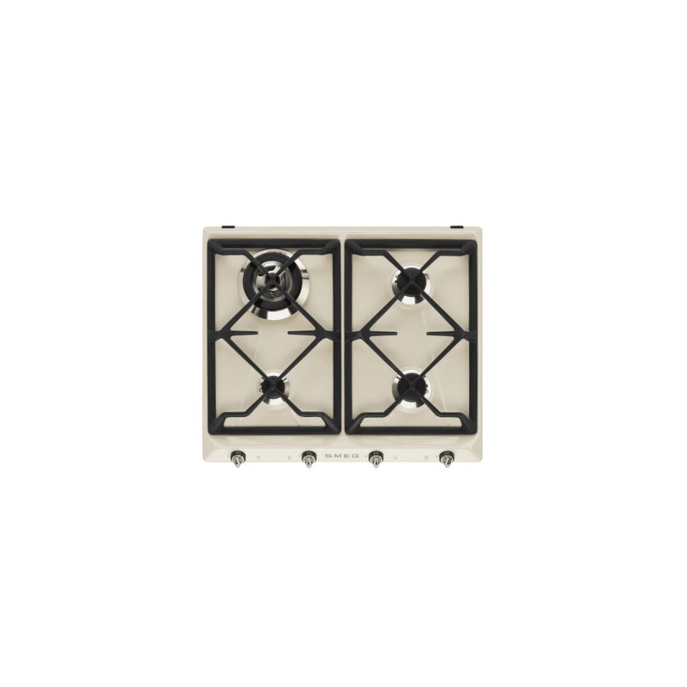 New Smeg - 4 Zone Gas Hob Cream Sr964pgh