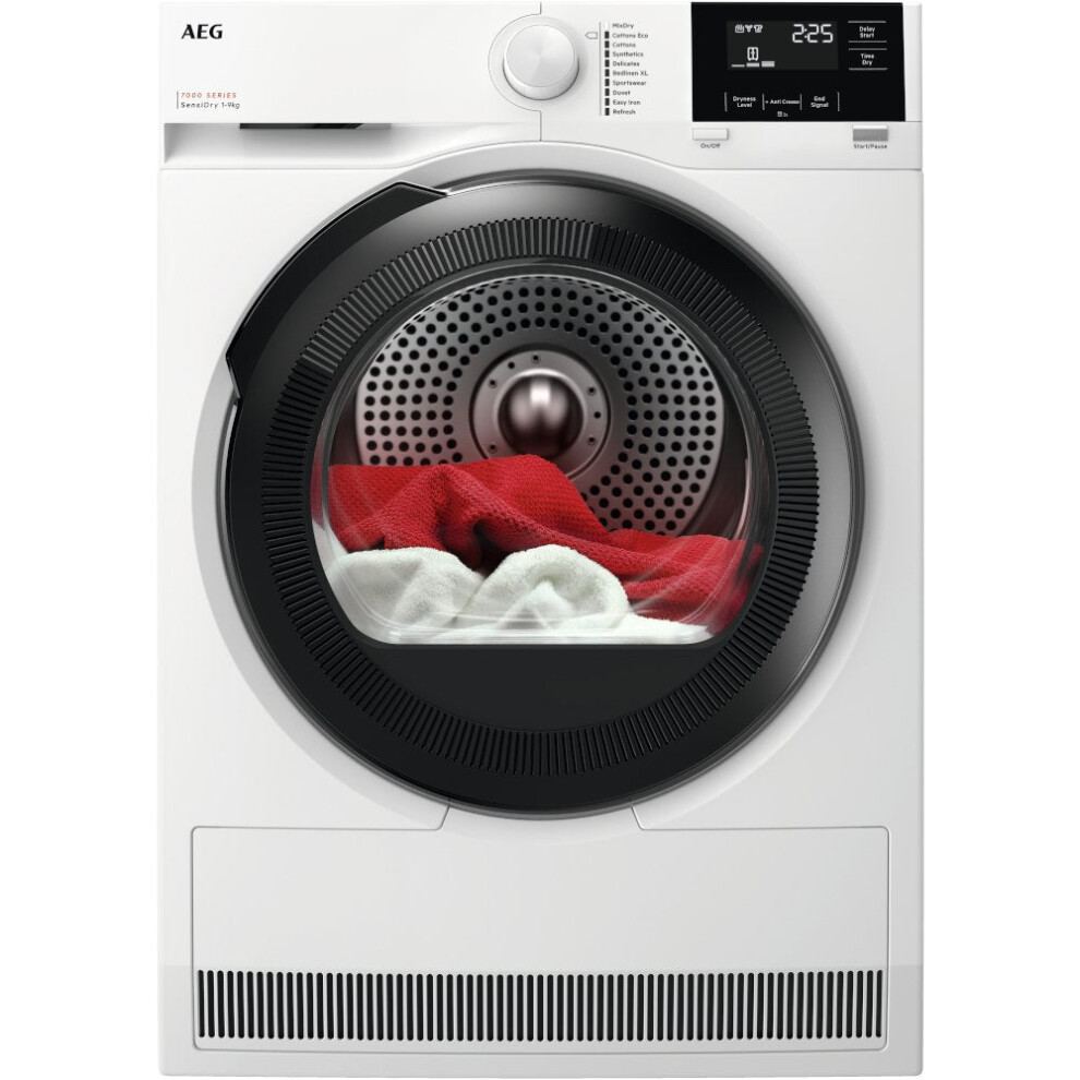 Aeg Tr719a4b - 9Kg Heat Pump Tumble Dryer - A+++ Energy Rating White