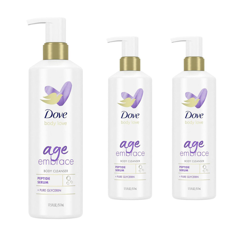 Dove Body Love Age Embrace Body Cleanser, 3x517ml