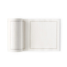 Linen Cocktail Napkin - 4.3 x 4.3 in - 50 units per roll - Cream