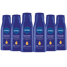 Loção Corporal NIVEA Enriquecida para Pele Seca - Pacote com 6, 2.5 fl. oz. Tamanho de Viagem