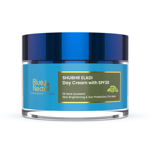 Blue Nectar Κρέμα Ημέρας Λάμψης για Άνδρες με SPF 30 | Αντηλιακή για Λιπαρό & Ξηρό Δέρμα