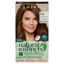 Clairol Natural Instincts Demi-Permanent Hårfärg, 5G Medium Golden Brown, 1-pack