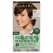 Clairol Natural Instincts Demi-Permanent Hårfärg, 5A Medium Cool Brown, 1-pack
