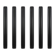 GeilSpace 6 Pack 3/4 """"? 10 """" ""Black Metal Black Metal acier industriel s'adapte trois quarts pouces de tuyaux et raccords en file