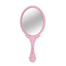 KABAKE Handhållen Spegel, Liten Resespegel med Handtag, Vintage Makeup Väskespeglar