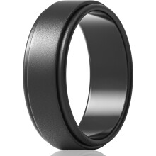 Silik nov snubn prsten ThunderFit pre mu ov - 1 prsten (tmavosiv 10,5-11 (20,6 mm))