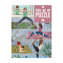 Talking Tables 500-teiliges Yoga-Puzzle & Poster | Illustriert | Regnerischer Tag, Spa zu Hause, Aktivitten, Geburtstagsgeschenk, Geschenke fr Sie