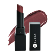 SUGAR Cosmetics Nothing Else Matter Longwear Lipstick12 Teak Over (Purple Brown, Brown Burgundy) matte finish, Water-resistant, Longlasting, Paraben f