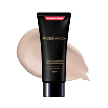 FACESCANADA Weightless Matte Finish Foundation - Natural | Lightweight Natural Finish | Smooth Blendable Makeup | Hydrating Foundation | 0.51 Fl Oz (