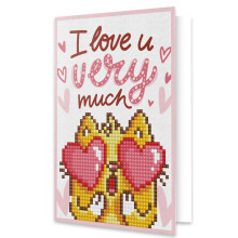 Diamond Dotz Love You Card Diamond Painting Kits for Adults - Diamond Art Kits a Relaxing Creative Craft Kit with Dotz Gems