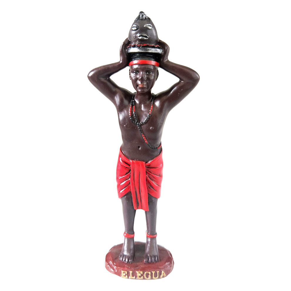 Anne's Boutique Potente Statua Orisha Elegua Orisha, Statua Di Orisha, Elegua Estatua Santeria, 12,7 Cm-image
