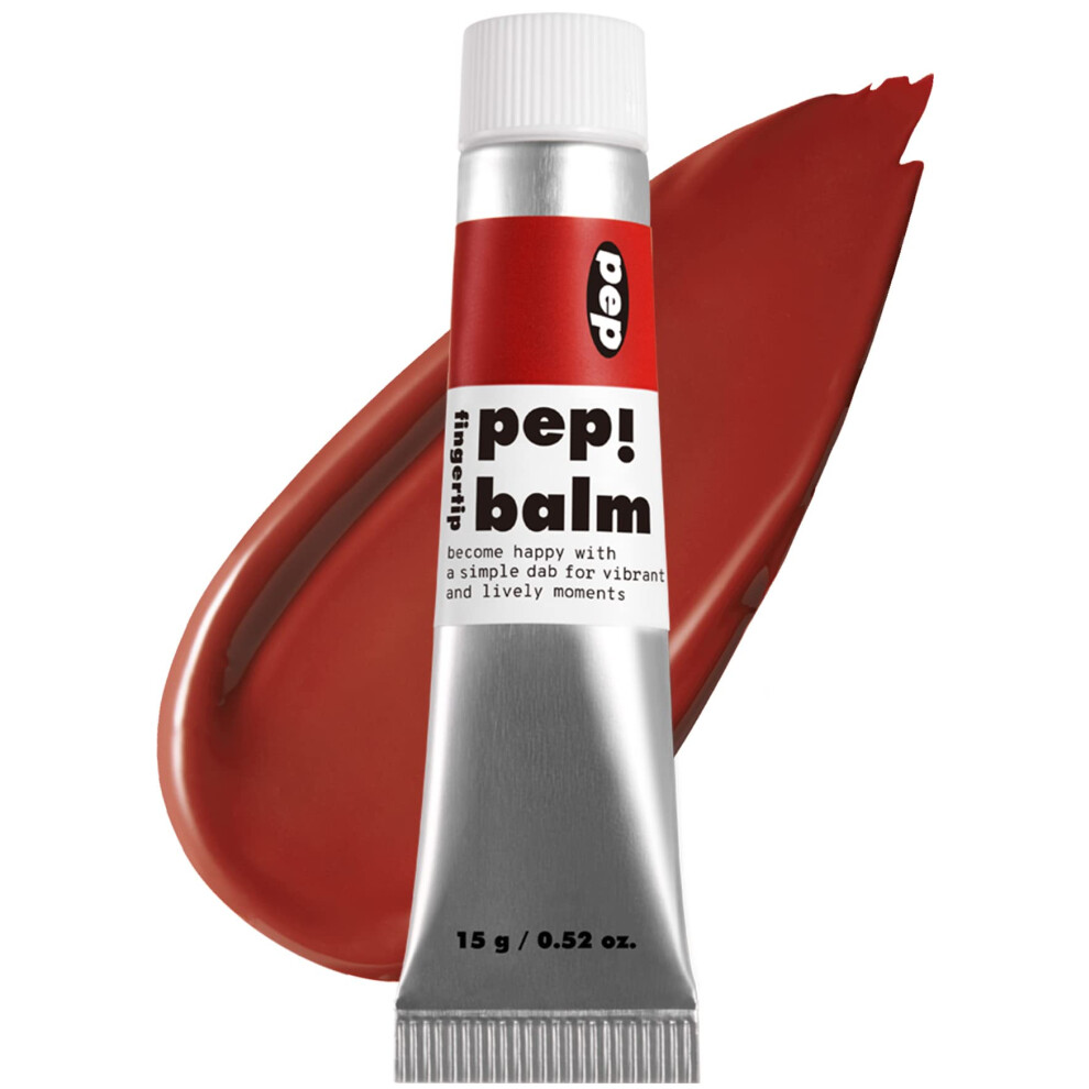 I'm Meme Multi-Use Lip And Cheek Tint - Pep! Balm | With Shea Butter Gift Liquid Blush And Lip Paint Travel-Friendly 001 Recharger 0.52 Oz