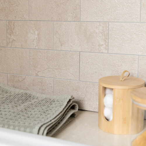 dc fix SANDSTONE TILES Self-adhesive Premium Wall Tiles (1 tile)