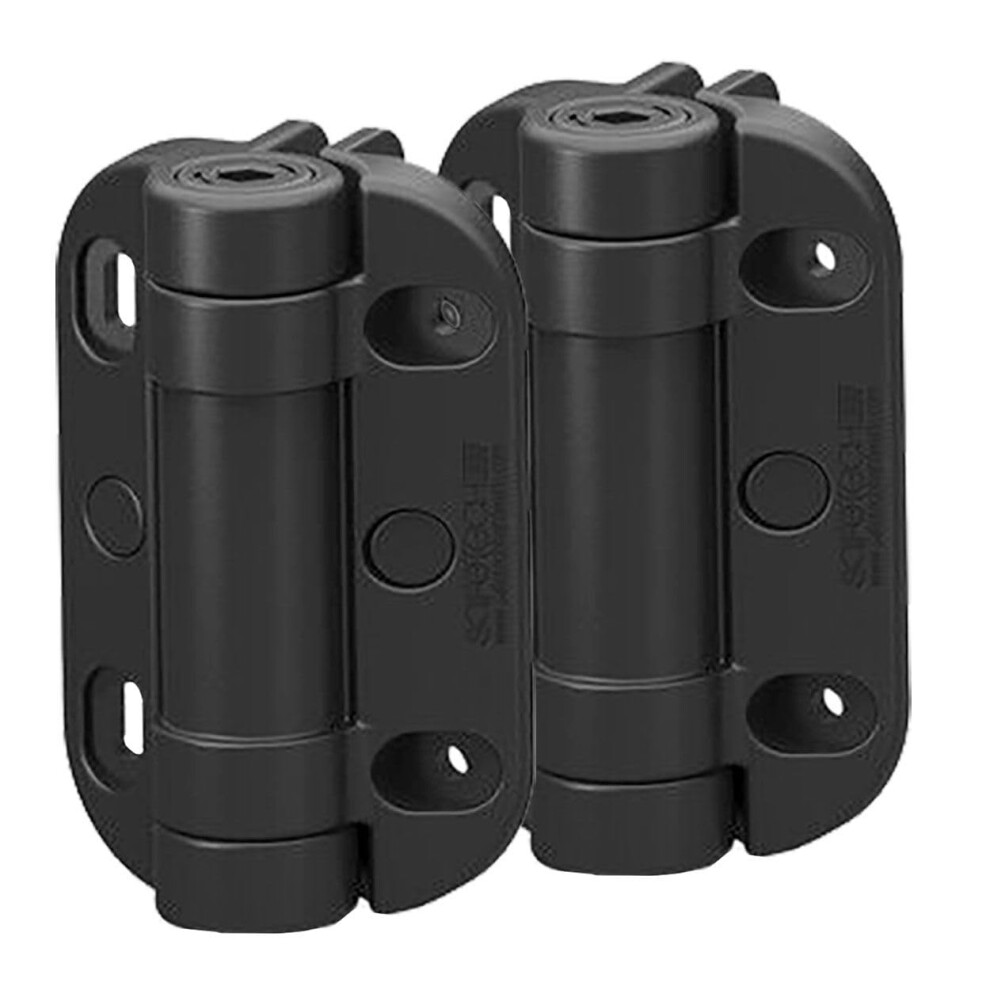 Safetech Hardware Heavy Duty Self Closing Gate Hinges  Tension Adjustable Outdoor Hinges Heavy Duty Spring Loaded Hinge for Metal Wood Aluminum  PVC