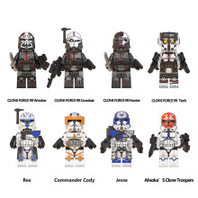 (Star Wars - A) 8PCS Star Wars Clone Wars Fit Lego Minifigures Toy Fit Lego