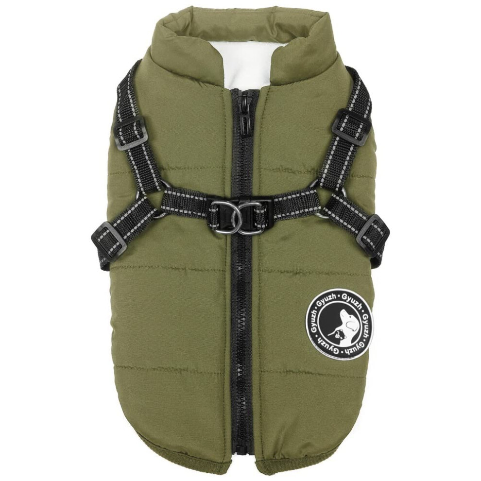 Manteau pour chien Gyuzh avec harnais, manteau d'hiver pour chien, veste polaire pour chien, manteau imperm   able pour chien, veste pour chien     f