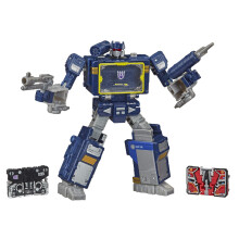 Transformers Netflix War for Cybertron Trilogy Voyager Class Soundwave Battle 3-Pack with Laserbeak and Ravage  F0708