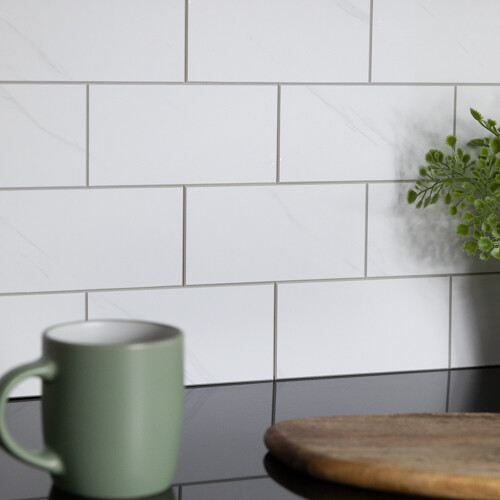 dc fix MARBLE TILES Self-adhesive Premium Wall Tiles (1 tile)