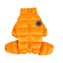 Puppia Winter Ultralight Dog Jobsuit Un calor impermeable para el cierre de la cremallera para el clima fro para perros pequeos y medianos mostaza