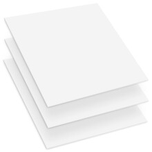 Mega-Format expandierte PVC-Kunststoffplatten  10"" x 10"" starre weie Platte fr Bastelbeschilderungen und Displays  Sintra Celtec PVC-Platte  was