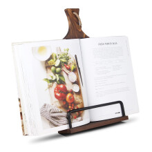 Vynopa Cookbook Stand for Kitchen Counter Wood Justerbar receptbok Holder Stand iPad Rustic Holder Thanksgiving Day Christmas Present For Mormor