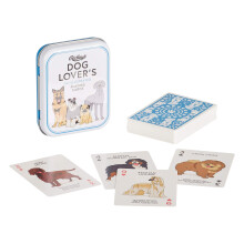 Ridley's Games: Dog Lovers deck met speelkaarten - 54 unieke handge?lustreerde hondenspeelkaarten - Inclusief een duurzaam opbergblik voor gemakkelij