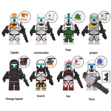 (Star Wars - I) 8PCS Star Wars Clone Wars Fit Lego Minifigures Toy Fit Lego