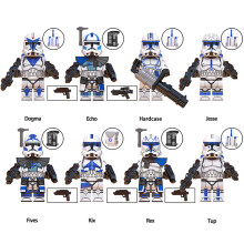(Star Wars - J) 8PCS Star Wars Clone Wars Fit Lego Minifigures Toy Fit Lego