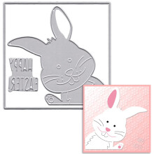 Paashaas Stansmessen voor het maken van kaarten en fotoalbumdecoraties Paaswoorden stansen Konijnen Lijststansen Sjablonen Embossing Sjabloon voor DI