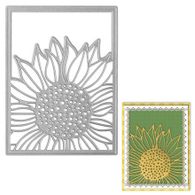 Hying metal solsikkeramme udsk?ringer til kortfremstilling Efter?rsramme udstansninger Thanksgiving blomster udstansninger til h?ndv?rk Stencil p