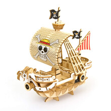 ki-gu-mi One Piece Going Merry Μοντέλο Πλοίου - Κιτ Μοντέλου One Piece - Ιαπωνικό Ξύλινο 3D Παζλ