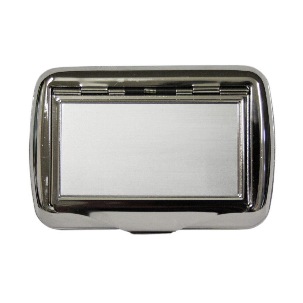Knight Satin Chrome Tobacco Tin 1Oz