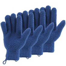 2 Pairs Bath Exfoliating Gloves for Men and Women - CLEEDY 4 Pcs Heavy and Large Exfoliating Gloves Scrubbing for Shower Spa Massage - Scrub Exfoli