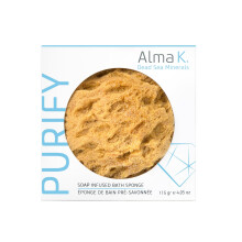 Alma K Soap Infused Bath Sponge - Exfoli?ende body scrubber met zoete amandel en alo?vera - Witte thee en neroli-geur - Gebruik 20 plus keer - 4.05 o