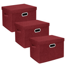 TYEERS Large Collapsible Storage Bins with Lids Organization Bins for Closet Storage Clothes Storage Folding Storage Box with Lids for Home Office