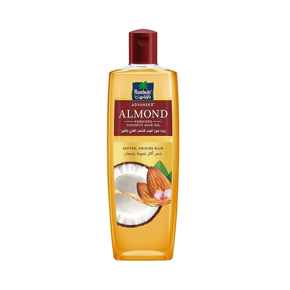 Parachute Advansed Almond Oil Boosts Shine & Softness Blend Of Almond & Coconut Oil 10.1 Fl.oz