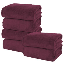 MOONQUEEN 6-pack premium badhanddoekenset - sneldrogend - microvezel koraalfluweel zeer absorberende handdoeken - multifunctioneel gebruik als bad fi