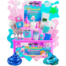 Original Stationery Mermaid Shimmer Slime Kit for Girls Mythical Slime Pack to Make Shimmery Glow in The Dark Slime Fun Xmas Mermaid Gifts for Girls