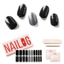 NAILOG Benzi de unghii cu gel semicurat Autocolante pentru lac de unghii Extra Long | Cumpara?i 2 Ob?ine?i 1 lampa UV| nveli?uri de unghii cu ge