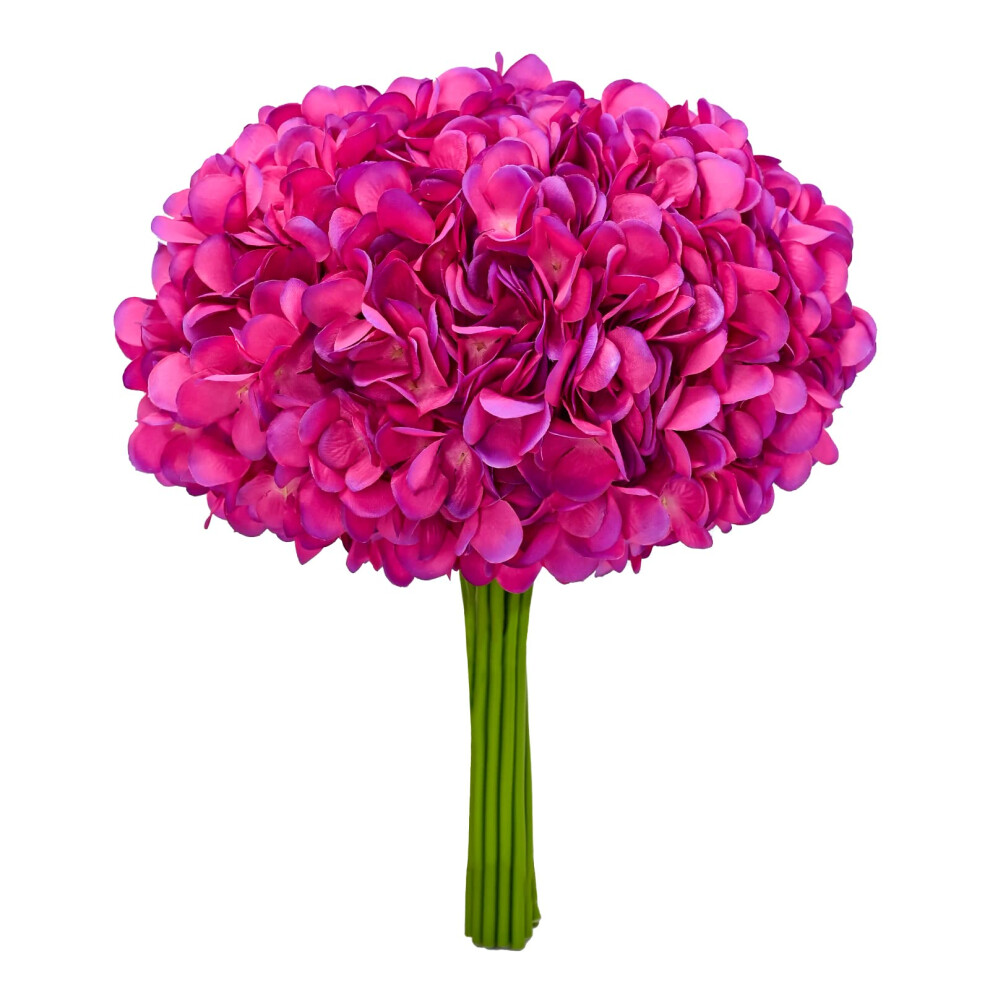 Softflame Artificial/Fake/Faux Flowers - Hydrangea Bundle Purple Color  Pack of 5  Totally 20 Heads  for Wedding  Home  Party  Restaurant