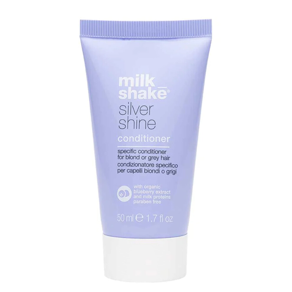 milk_shake Silver Shine Purple Conditioner for Blonde Hair - Blonde Toner for Brassy Hair  1.7 Fl Oz