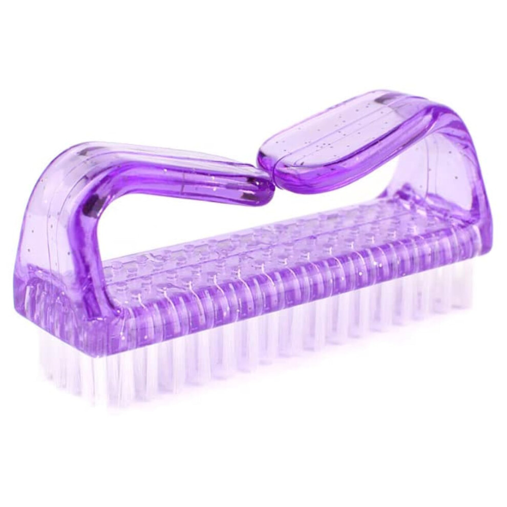 Algemeen Purple 3Pcs Different Kinds Of Fingernail Brush With Plastic Handle Nail Brush For Cleaning Fingernails - Easy To Use Nail Scrub Brush - Nail Cleaner Nail Br